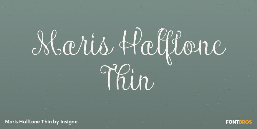 Maris Halftone Thin Poster