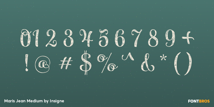 Maris Jean Medium Font Poster #4