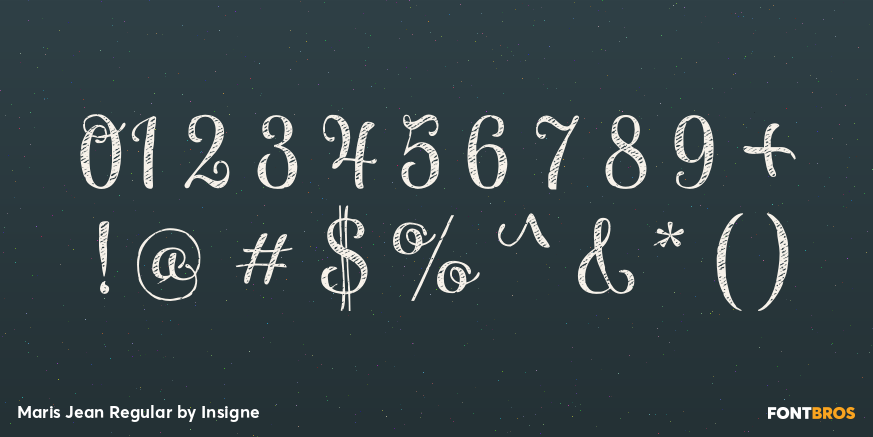Maris Jean Regular Font Poster #4