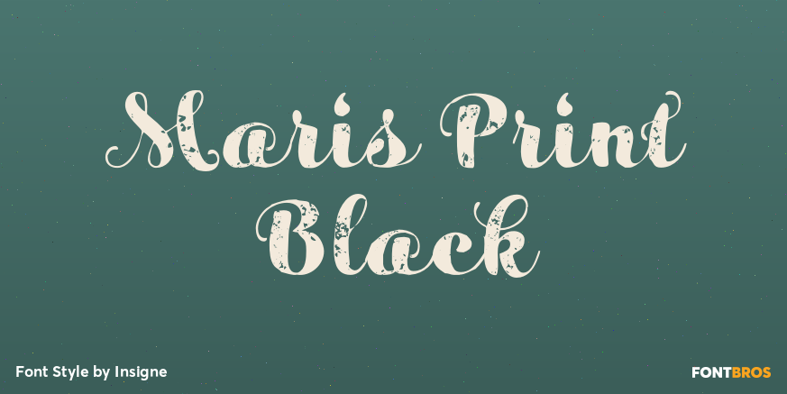Maris Print Black Poster
