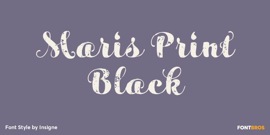 Maris Print Black Poster