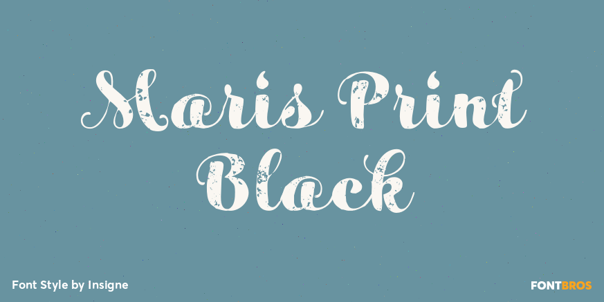 Maris Print Black Poster
