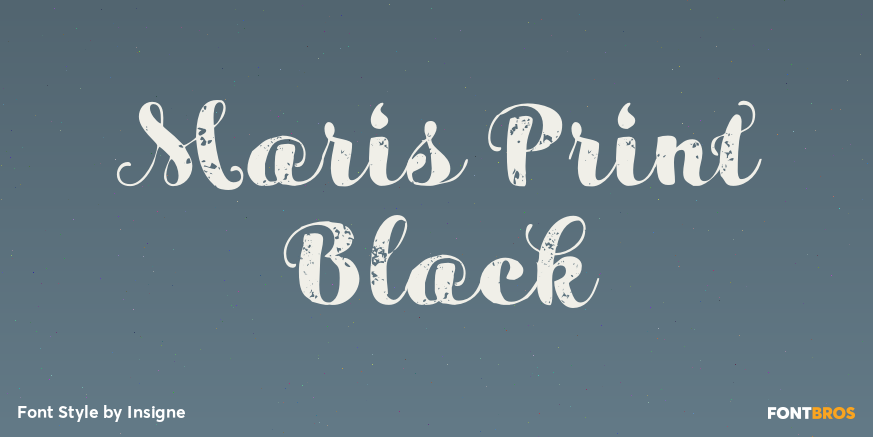 Maris Print Black Poster