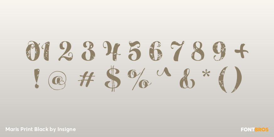 Maris Print Black Font Poster #4