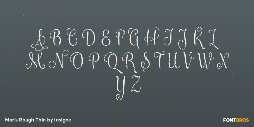 Maris Rough Thin Font Poster #1