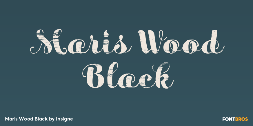 Maris Wood Black Poster