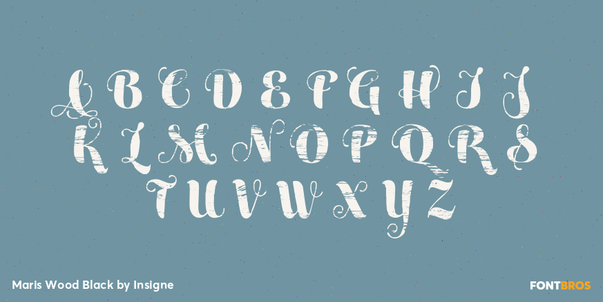 Maris Wood Black Font Poster #2