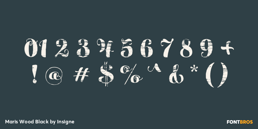 Maris Wood Black Font Poster #4