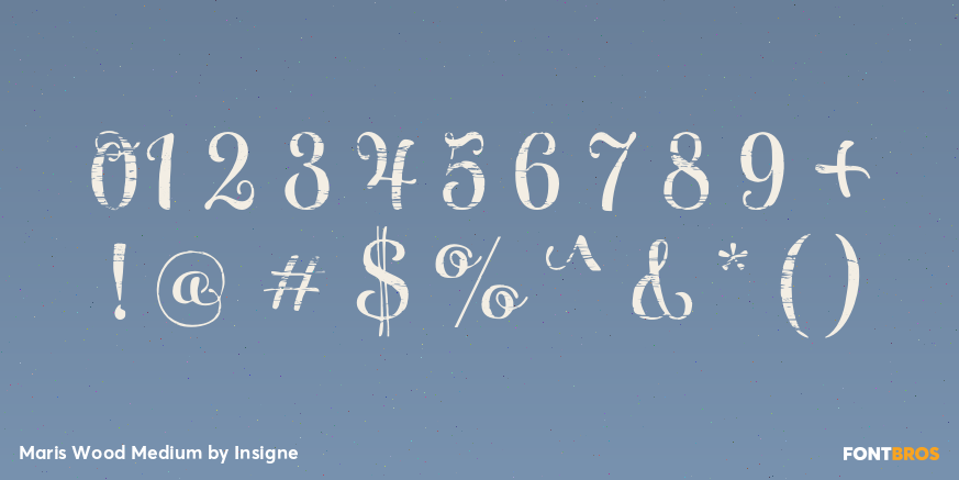 Maris Wood Medium Font Poster #4