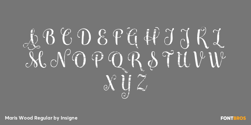 Maris Wood Regular Font Poster #2