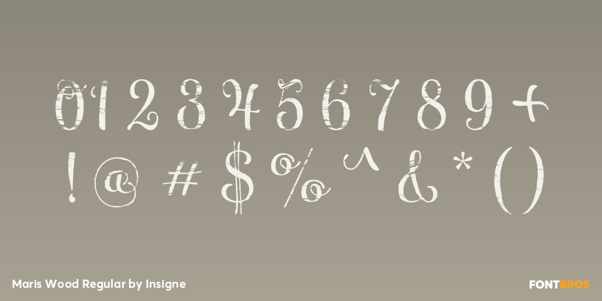 Maris Wood Regular Font Poster #4