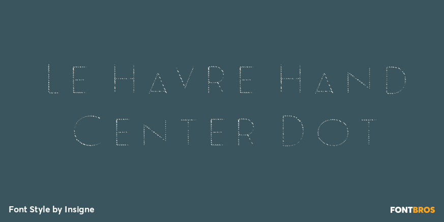 Le Havre Hand Center Dot Poster