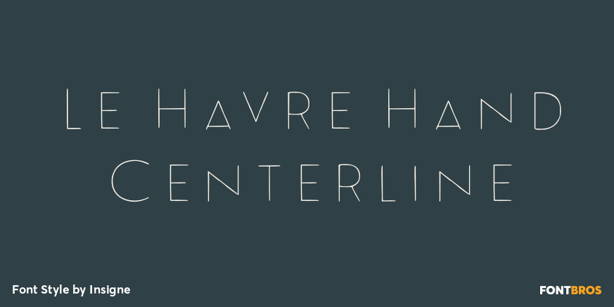 Le Havre Hand Centerline Poster