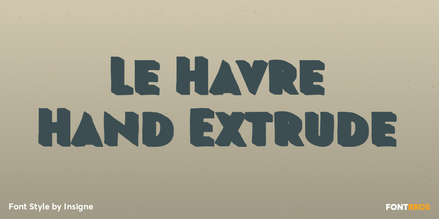 Le Havre Hand Extrude Poster