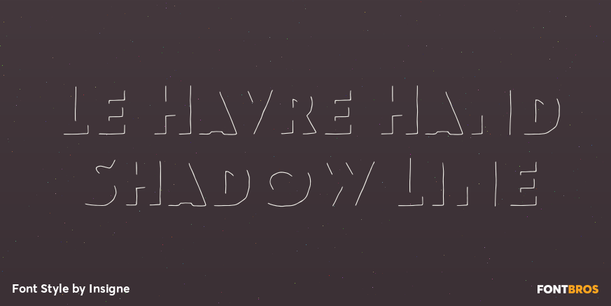 Le Havre Hand Shadow Line Poster