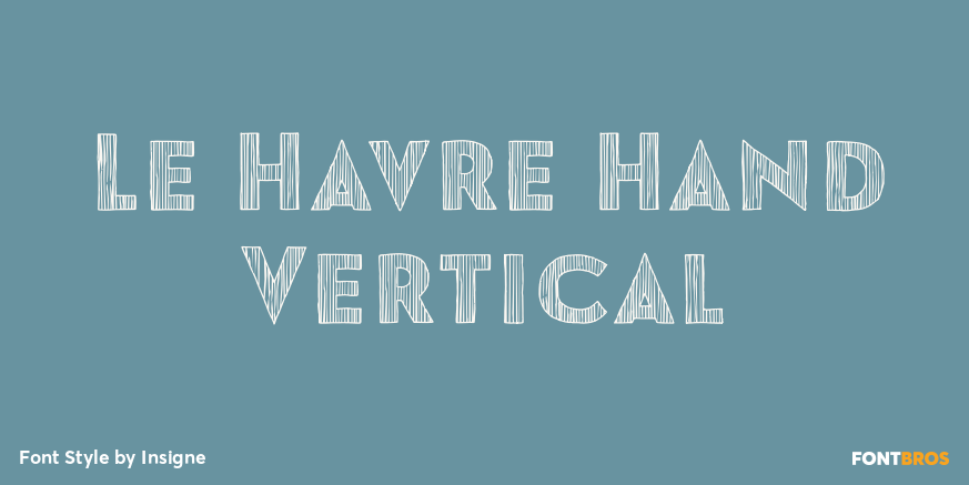Le Havre Hand Vertical Font Poster #1
