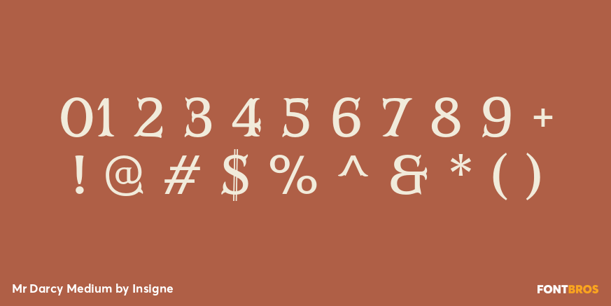 Mr Darcy Medium Font Poster #1