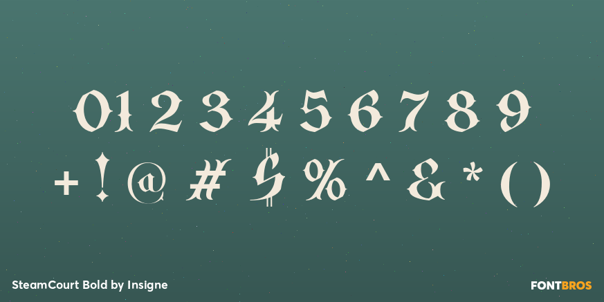 SteamCourt Bold Font Poster #4