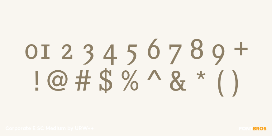 Corporate E SC Medium Font Poster #1