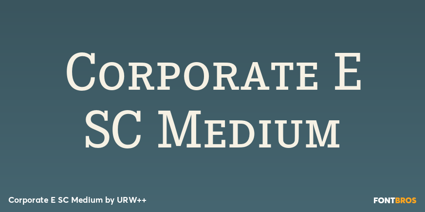 Corporate E SC Medium Font Poster #1