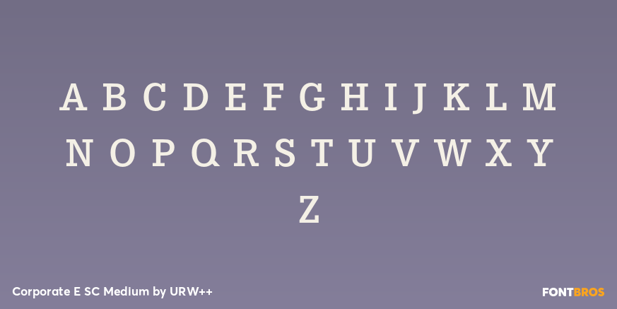 Corporate E SC Medium Font Poster #3