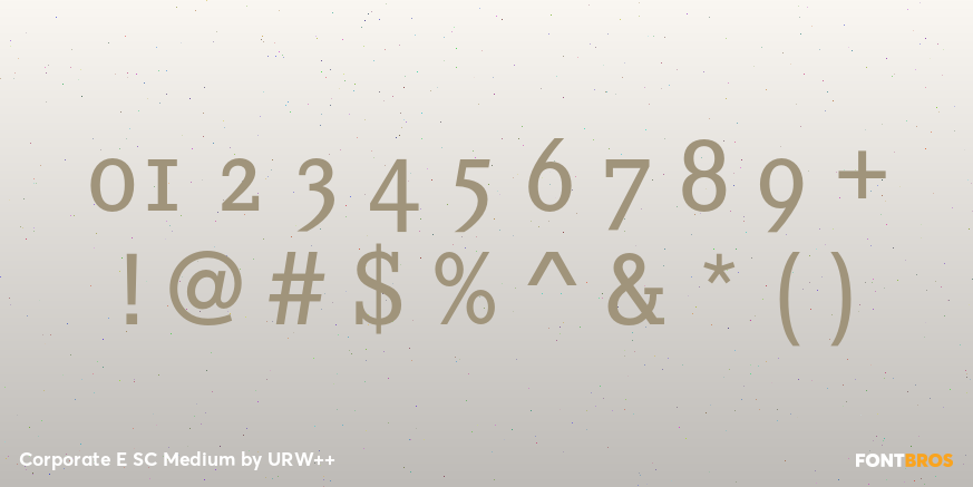 Corporate E SC Medium Font Poster #4