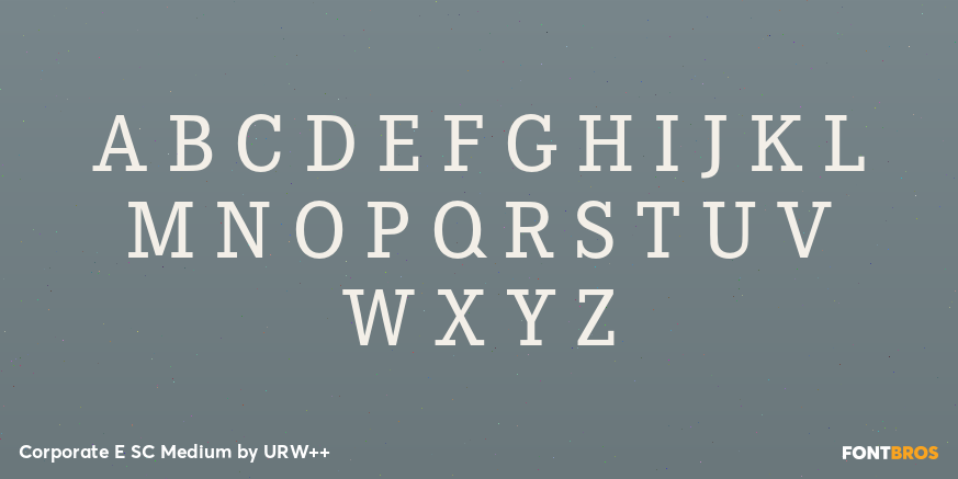Corporate E SC Medium Font Poster #1