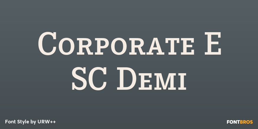Corporate E SC Demi Font Poster #1