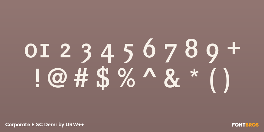 Corporate E SC Demi Font Poster #1