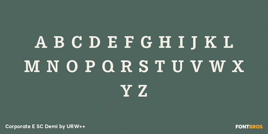 Corporate E SC Demi Font Poster #3