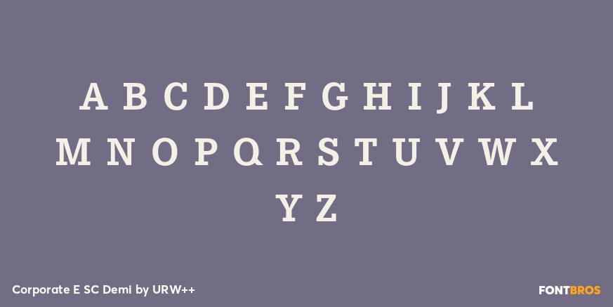 Corporate E SC Demi Font Poster #1