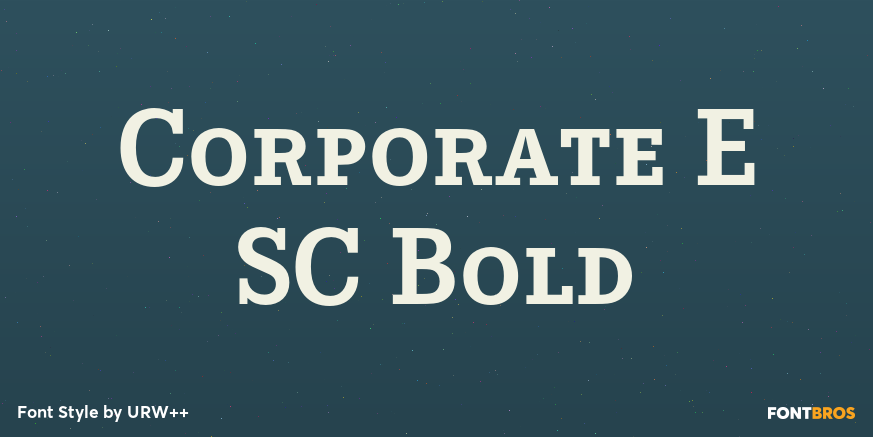 Corporate E SC Bold Font Poster #1