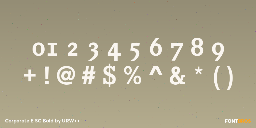 Corporate E SC Bold Font Poster #1