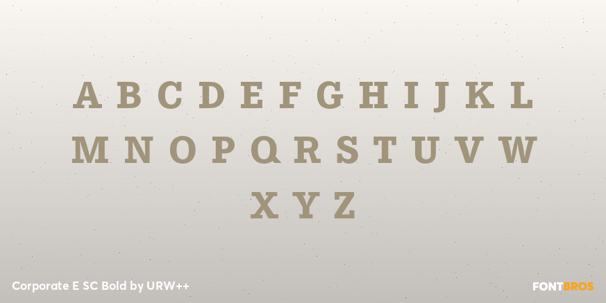 Corporate E SC Bold Font Poster #1