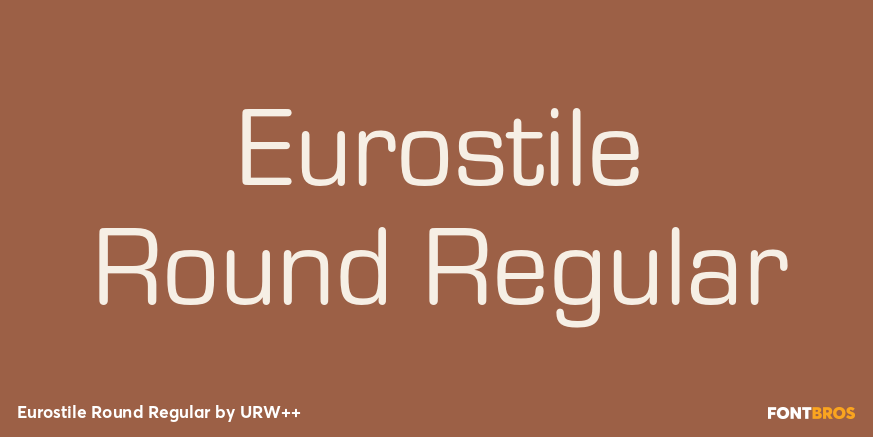 Eurostile Round Regular Font Poster #1