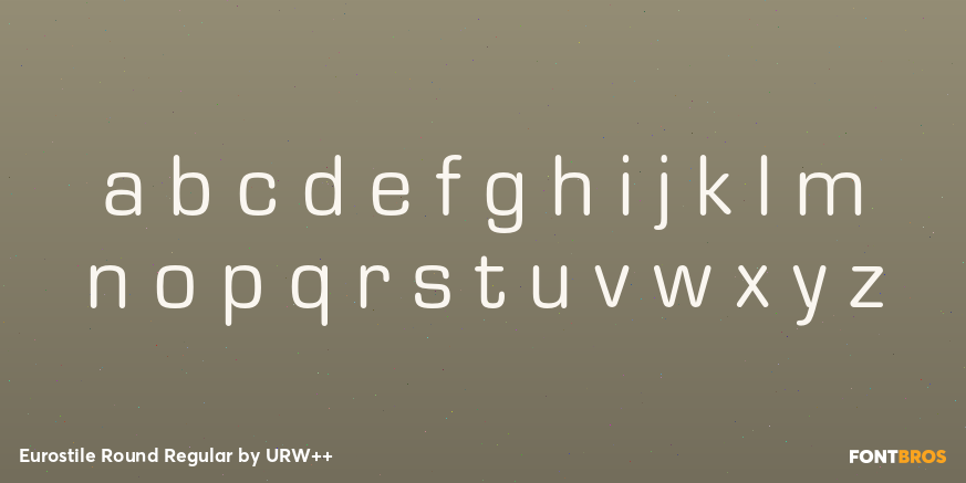 Eurostile Round Regular Font Poster #3