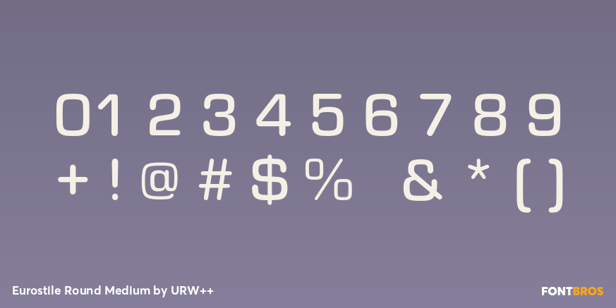 Eurostile Round Medium Font Poster #4