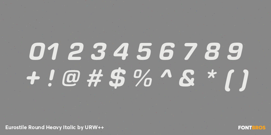 Eurostile Round Heavy Italic Font Poster #4