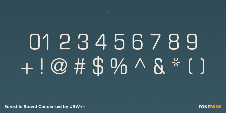 Eurostile Round Condensed Font Poster #1