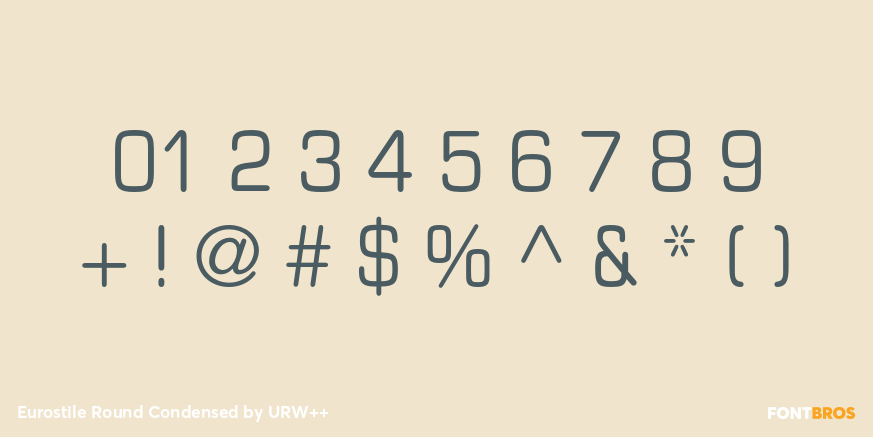 Eurostile Round Condensed Font Poster #4