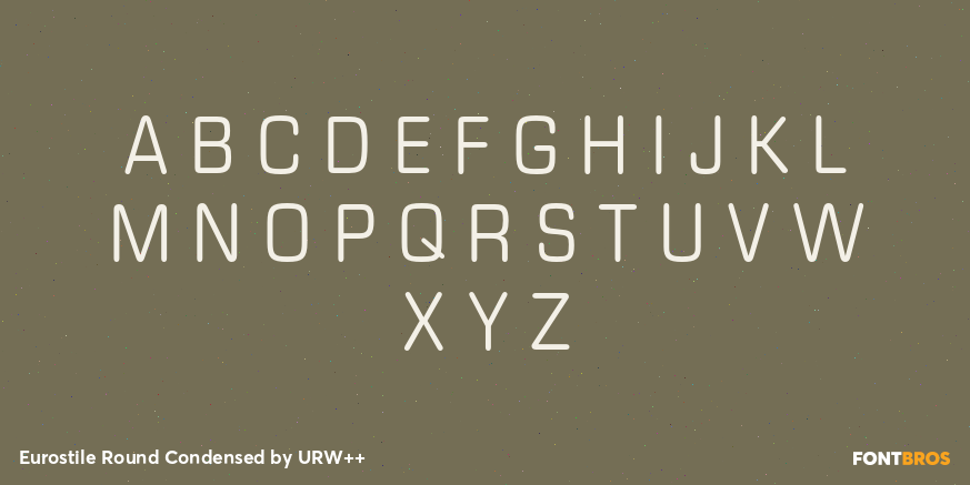 Eurostile Round Condensed Font Poster #1