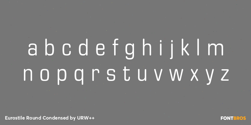 Eurostile Round Condensed Font Poster #1