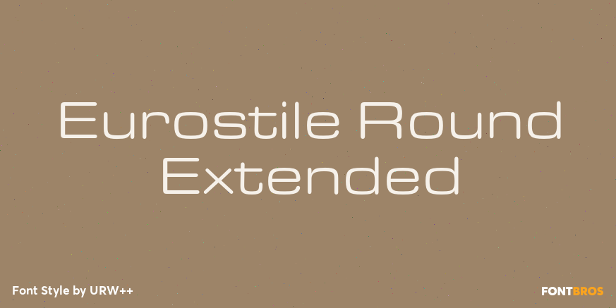 Eurostile Round Extended Font Poster #1