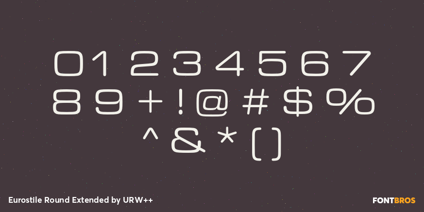 Eurostile Round Extended Font Poster #1
