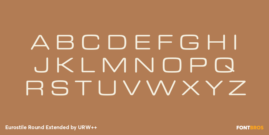 Eurostile Round Extended Font Poster #1