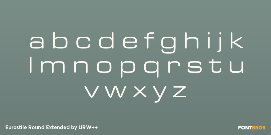 Eurostile Round Extended Font Poster #1