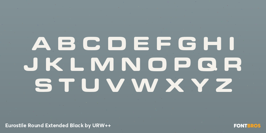 Eurostile Round Extended Black Font Poster #2