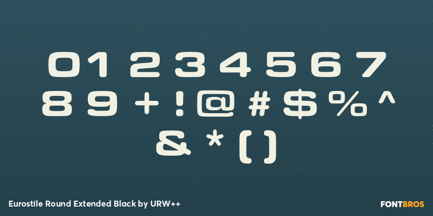 Eurostile Round Extended Black Font Poster #4