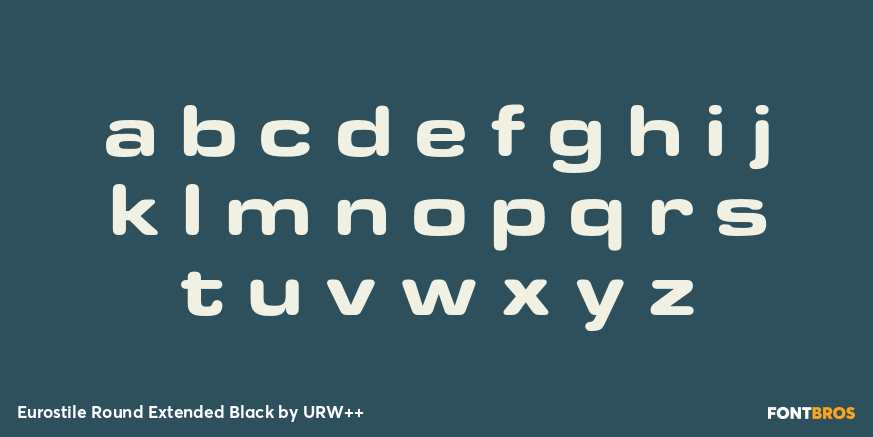 Eurostile Round Extended Black Font Poster #1