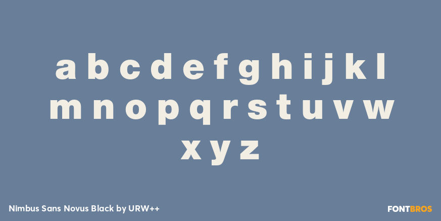 Nimbus Sans Novus Black Font Poster #3